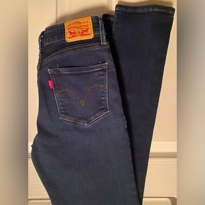 Levi’s Jeans - Mid Rise Skinny, Dark denim